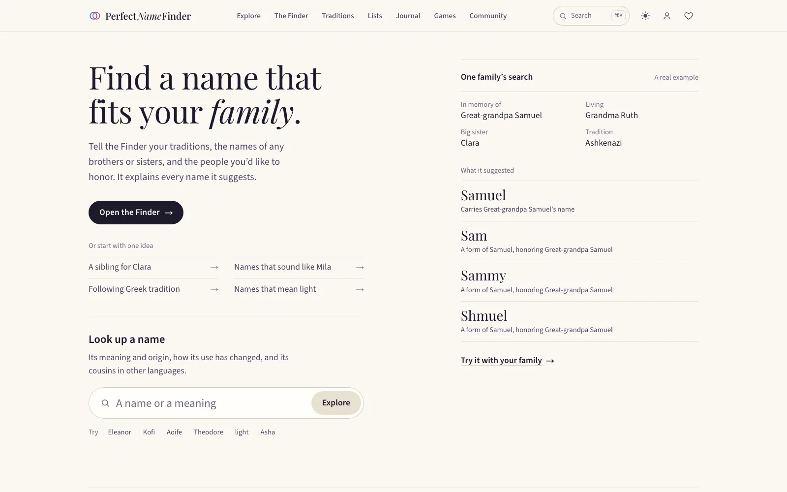 PerfectNameFinder